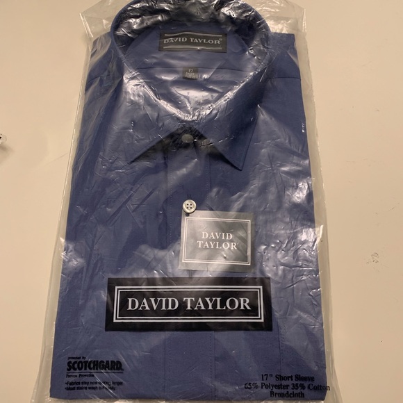 David Taylor Short Sleeve Dress Shirt 